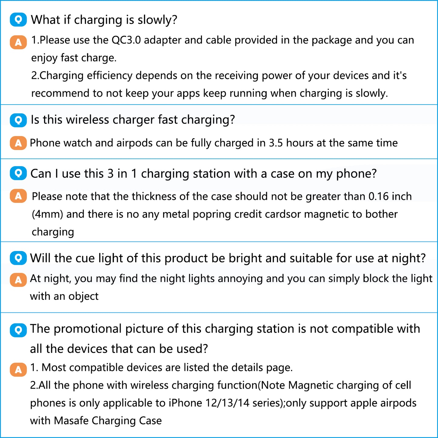 Wireless Charging Station, QC3.0 Magnetic Fast Charging, Wirelss Charger Compatible with Iphone 16 15 14 13 12 11 Pro Max XS XR, Iwatch Series 9 8 7 6 5 4 3 2 SE, Airpods 3 2 Pro (Black)