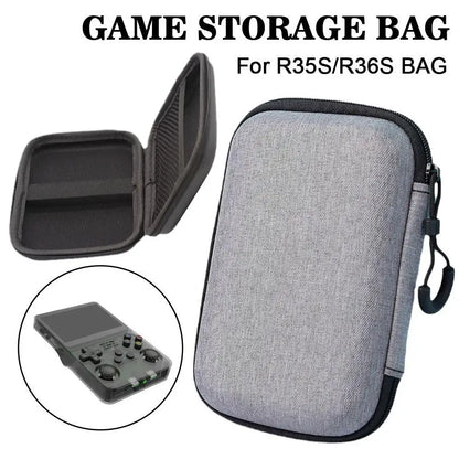 For R36S R35S Game Console Storage Bag EVA Hard Portable Protective Case Scratch-Resistant Anti-Fall Protector Game Accessories