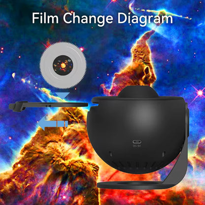 Planetarium Projector Galaxy Projector Star Projector 13 Sheets of Film Meet Fantasy of Starry Sky Extreme Romantic for Bedroom