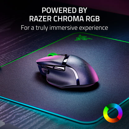 Basilisk V3 X Hyperspeed Wireless Gaming Mouse for PC, RGB Chroma, Black