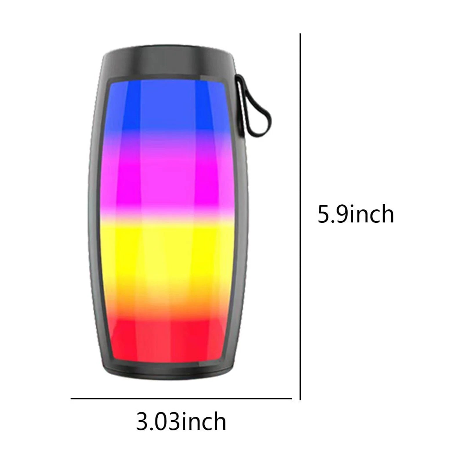 Up to 65% Off!  Bluetooth 5.0 Colorful Streamer Audio Outdoor Portable Bluetooth Audio Subwoofer Surround Sound Hifi Speaker